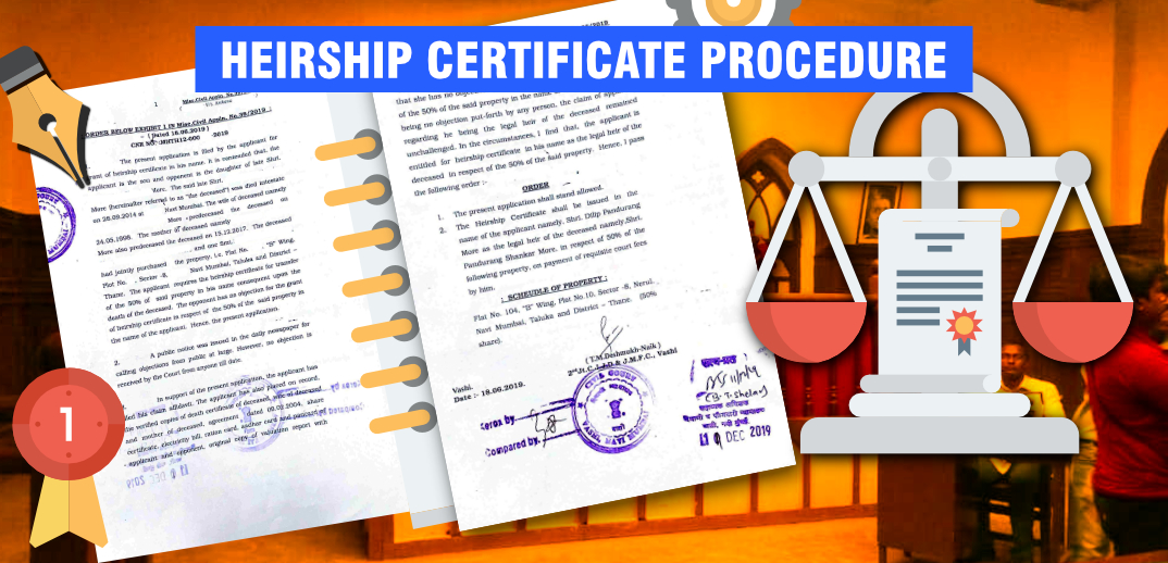 Heirship Certificate procedure in Maharashtra