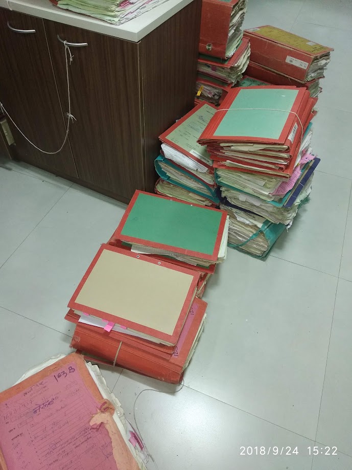 FIles inside CIDCO office belapur