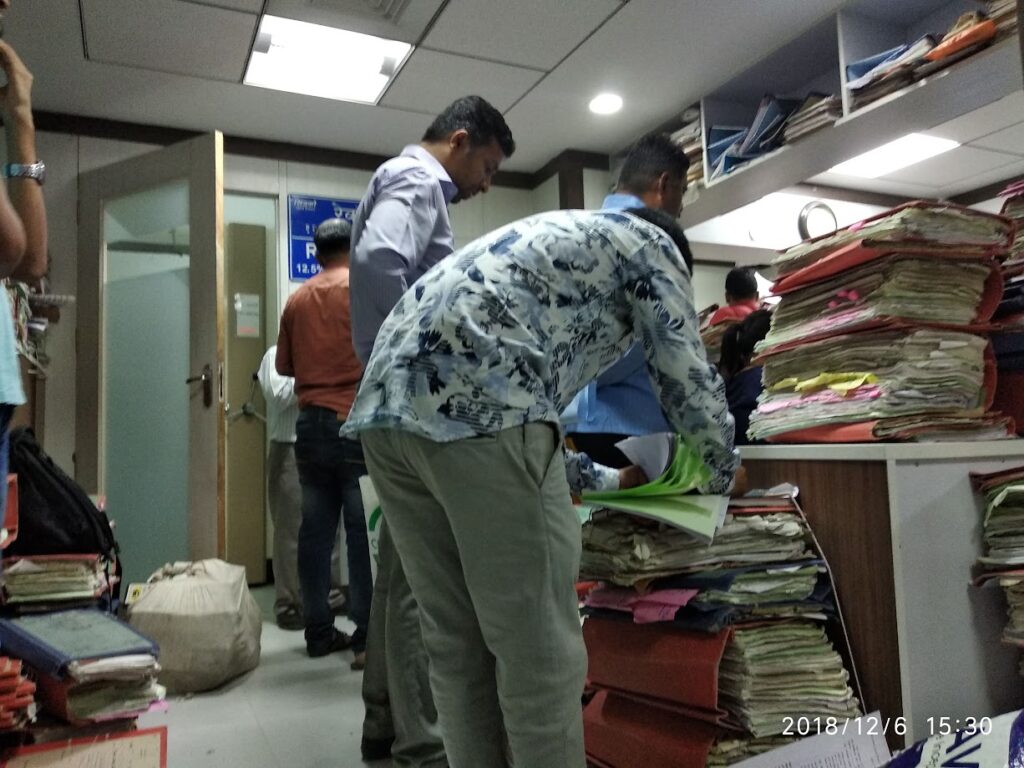 Scene from inside CIDCO office at Belapur (1 st floor)